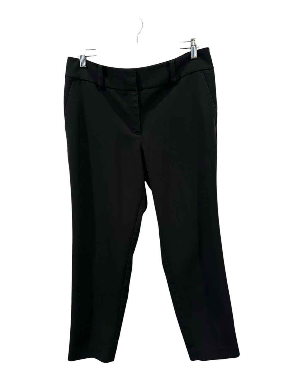 Black Ann Taylor Straight Ankle Trousers Curvy 8